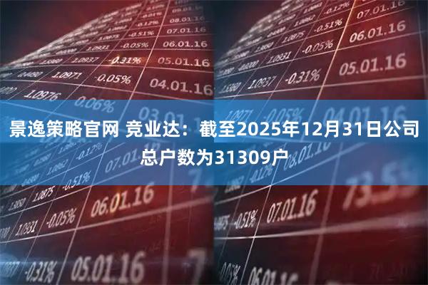 景逸策略官网 竞业达：截至2025年12月31日公司总户数为31309户