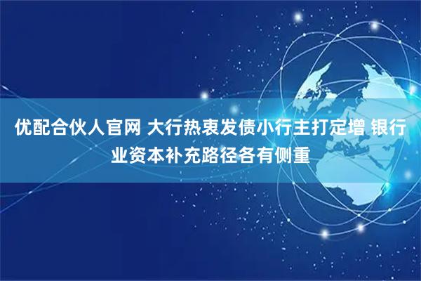 优配合伙人官网 大行热衷发债小行主打定增 银行业资本补充路径各有侧重